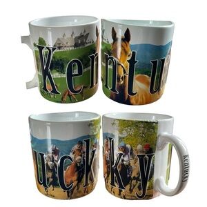 Americaware Mug Kentucky Derby Horse Racing Equestrian‎ Oversized Coffee Cup